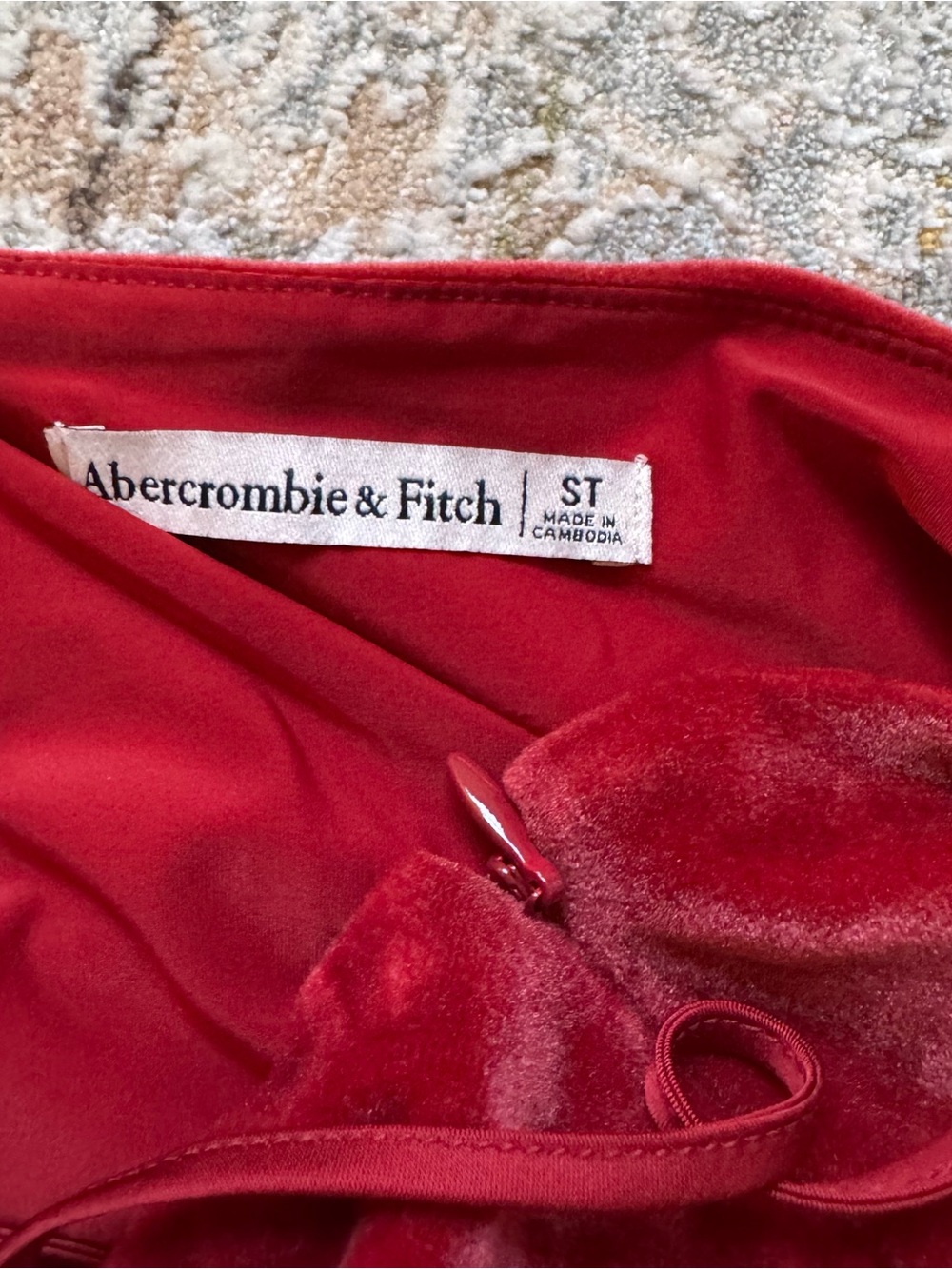 Red Velvet Dress - Picture 3 of 3